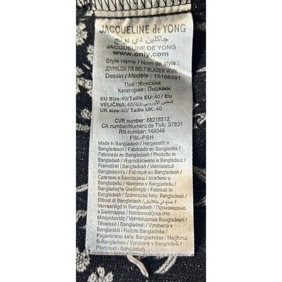 Jacqueline De Yong Floral Pattern Blazer Jacket - Picture 5 of 8